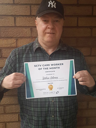 Care Worker of the Month - May 2022 - Stephen Delaney